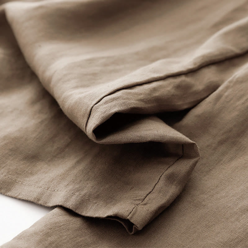 Cotton Linen Wide-Leg Mindful Movement Pants