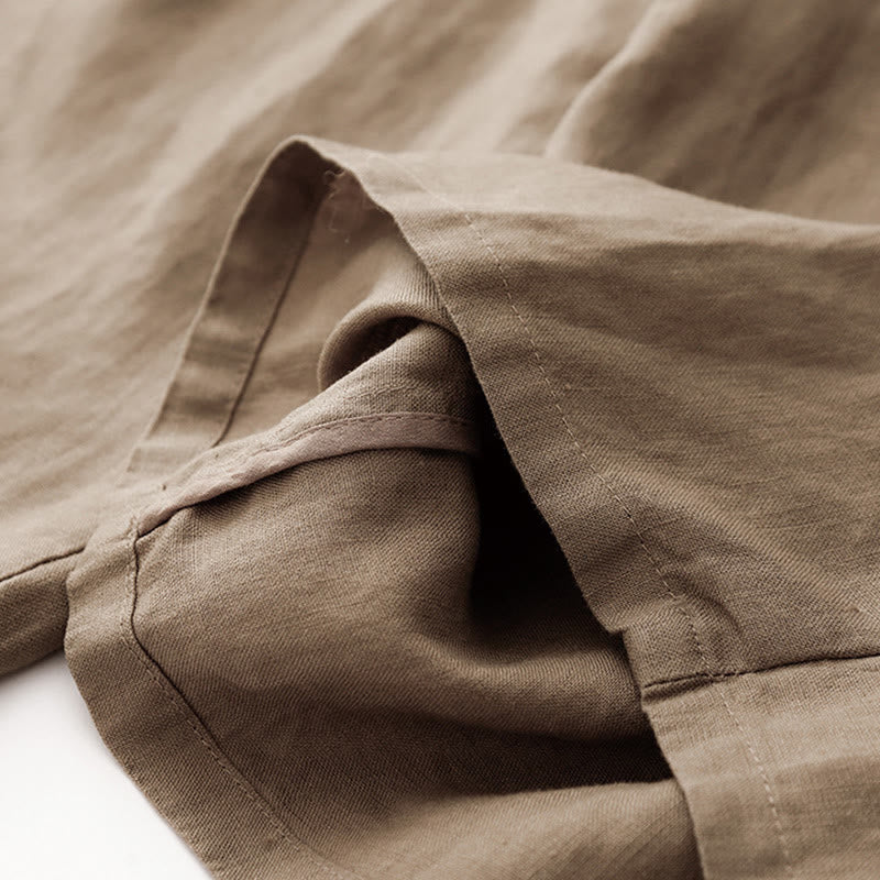 Cotton Linen Wide-Leg Mindful Movement Pants