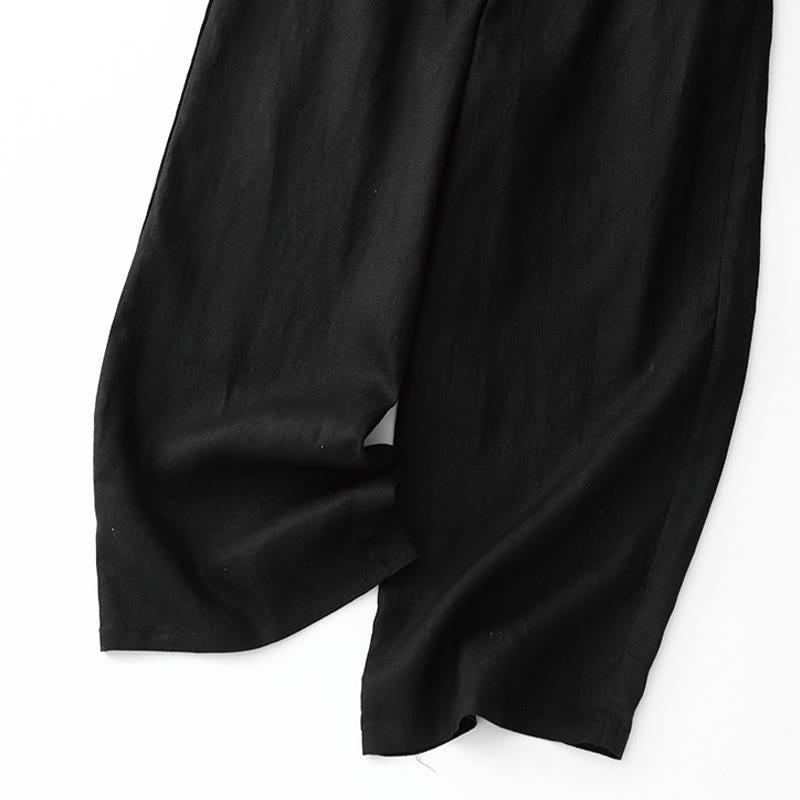 Cotton Linen Wide-Leg Mindful Movement Pants