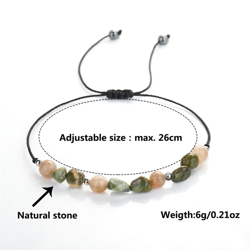 You Are Amazing Rhyolite Sun Stone Positive Bracelet