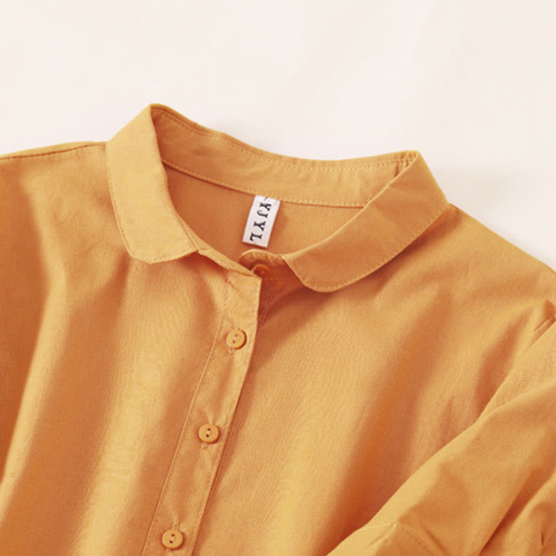 Tactile Cotton Linen Short Sleeve Mindful Midi Dress