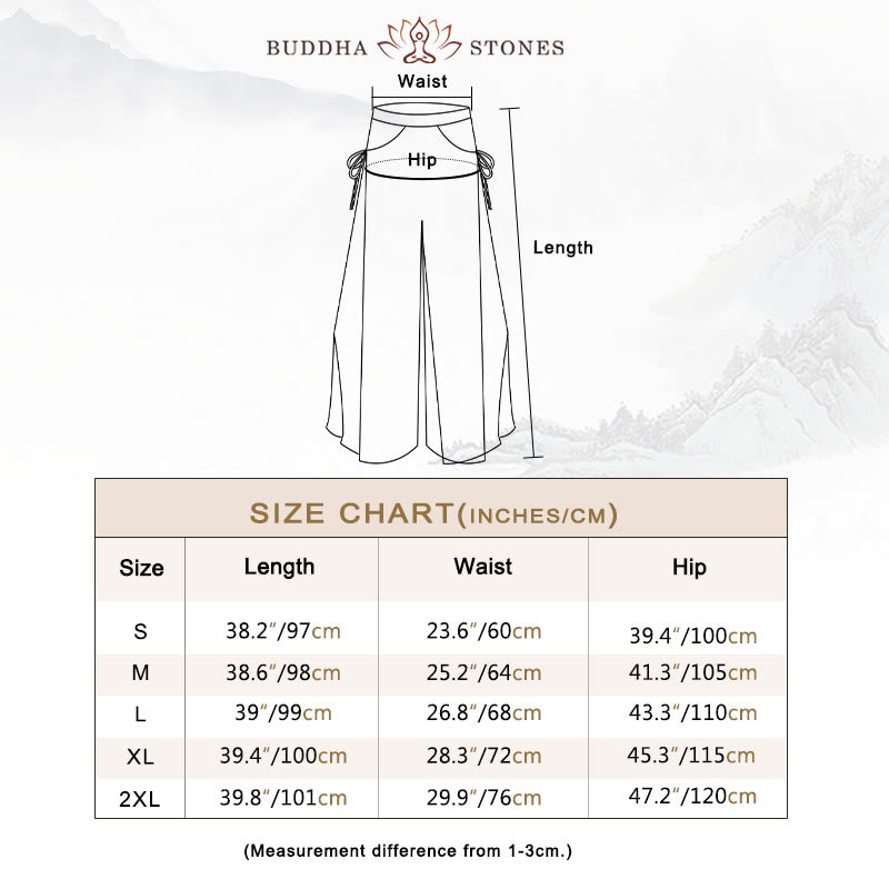 Solid Color Loose Cotton Linen Wide Leg Pants For Yoga Classical Dance (Extra 35% Off | USE CODE: FS35)