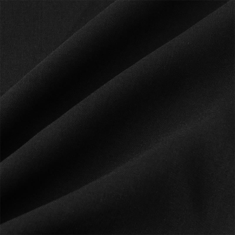Summer Men's Button Plain Short Sleeve Cotton Shirt With Pocket