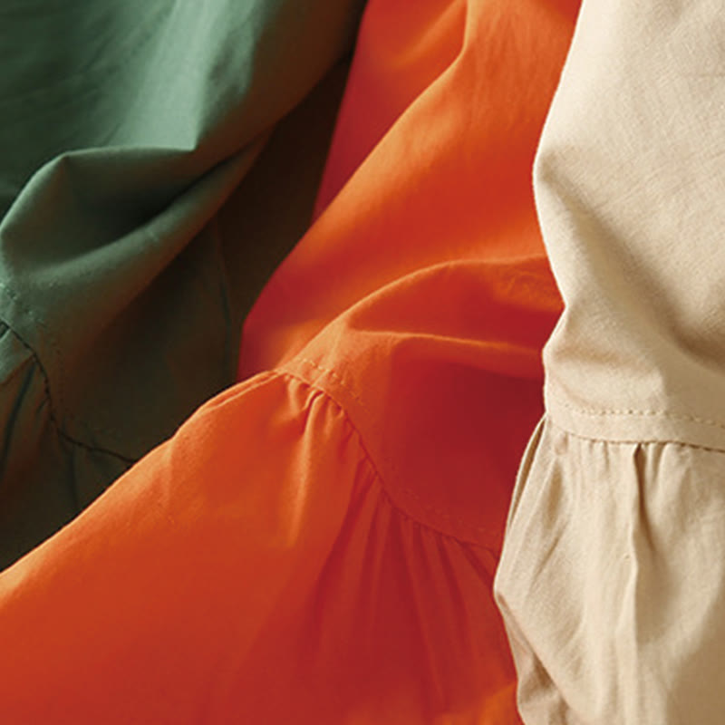 Tactile Cotton V-Neck Minimalist Grounding Midi Dress