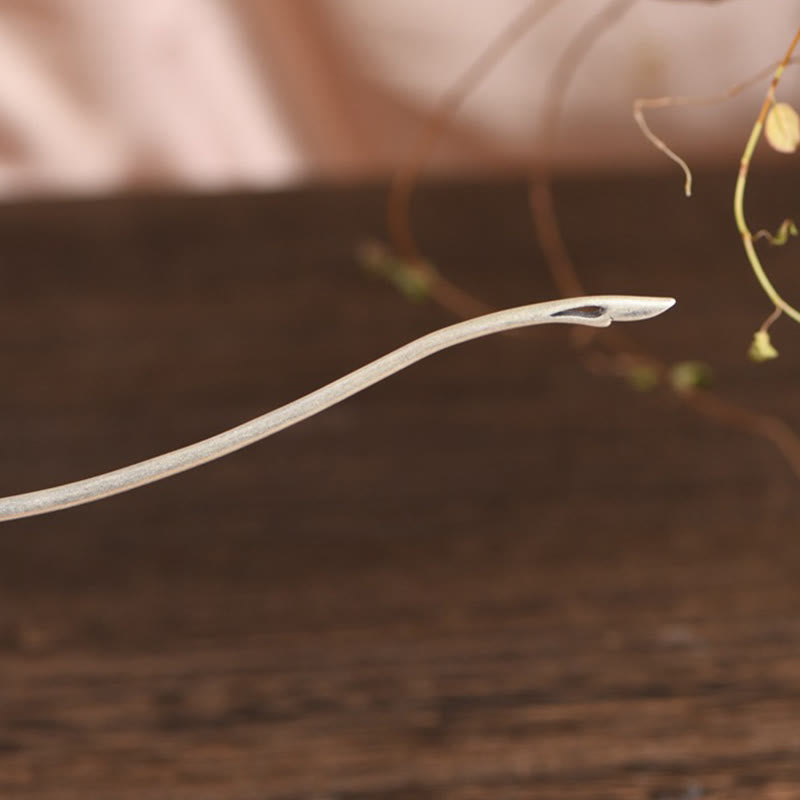 925 Sterling Silver Phoenix Tassels Protection Hairpin