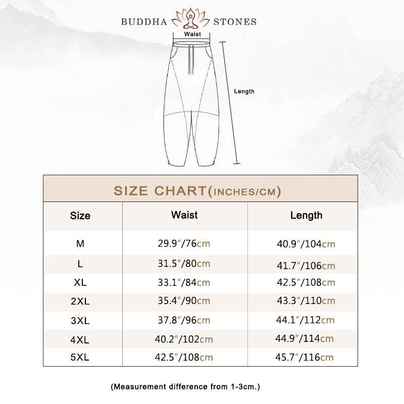 Casual Men's Solid Color Cotton Drawstring Pants With Pockets