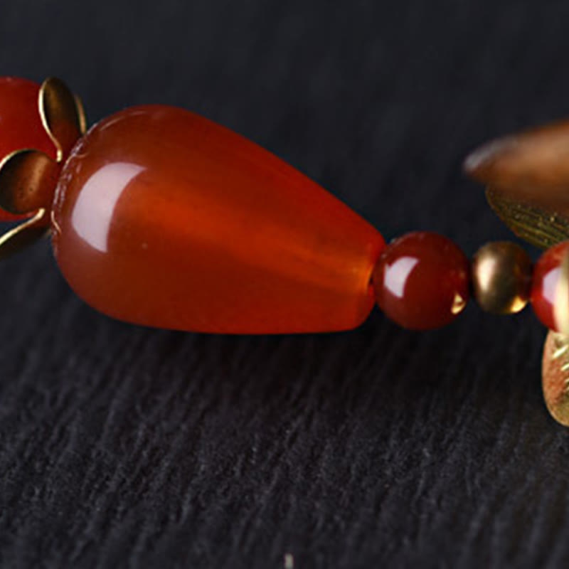 Silver Tassel Green Sandalwood Soothing Hairpin