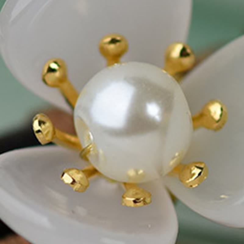 Grain Wood Liuli Magnolia Flowers Pearl Protection Hairpin