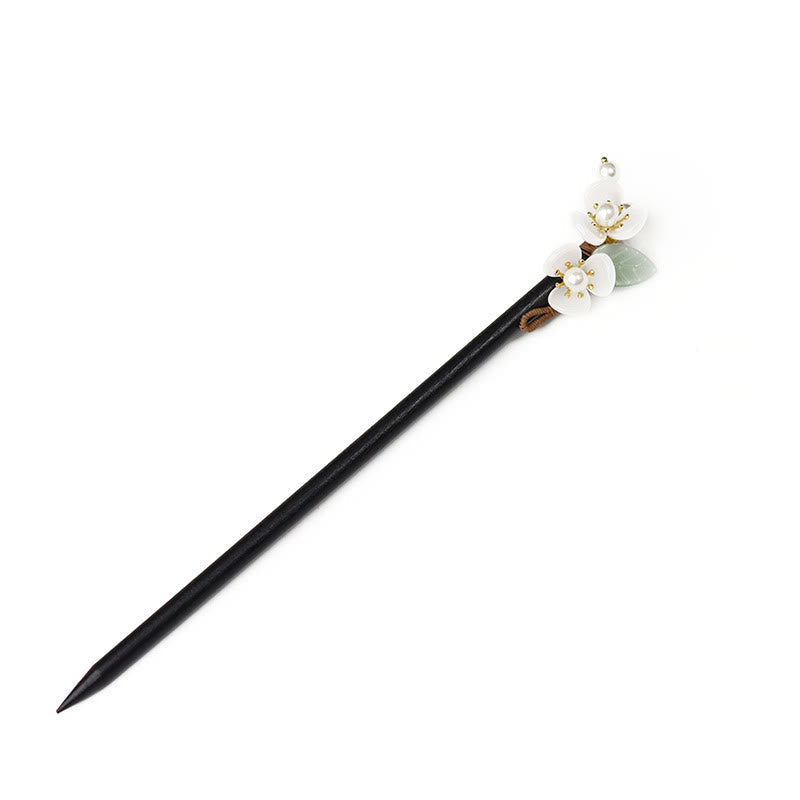 Grain Wood Liuli Magnolia Flowers Pearl Protection Hairpin