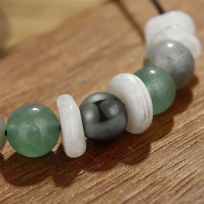 Menopause Labradorite Green Aventurine White Moonstone Healing Bracelet