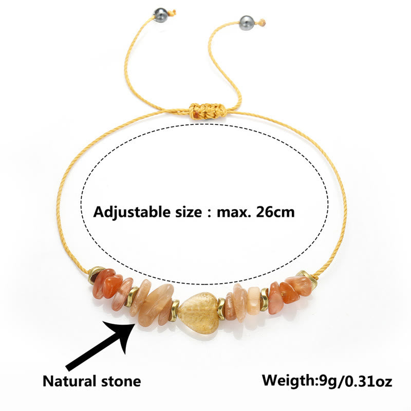 Lift Your Soul Citrine Carnelian Sun Stone Happiness Bracelet