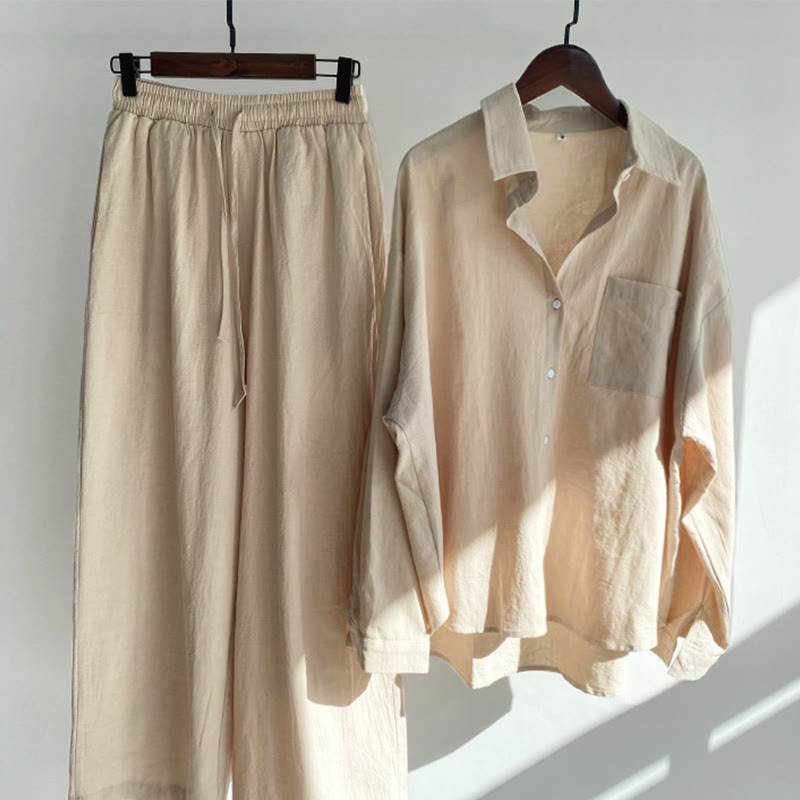 Tactile Cotton Linen Relaxed Meditation Set