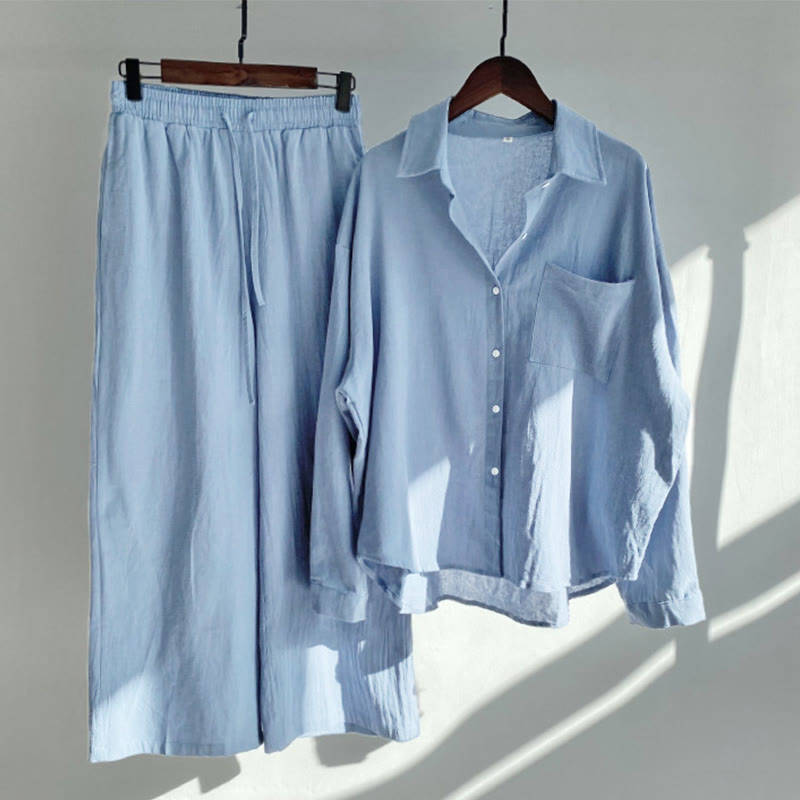 Tactile Cotton Linen Relaxed Meditation Set