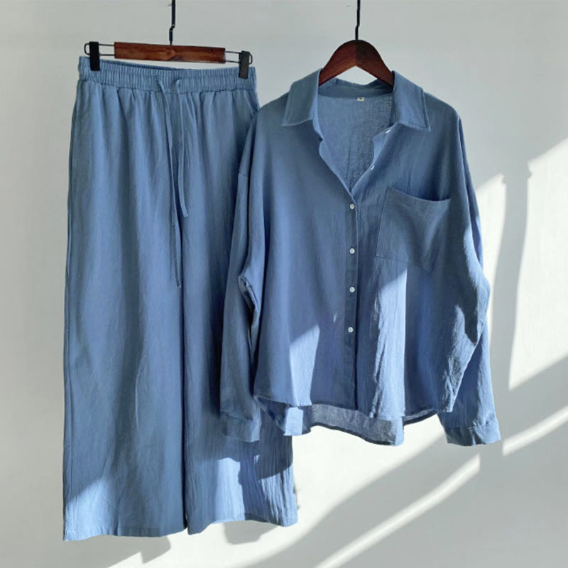 Tactile Cotton Linen Relaxed Meditation Set