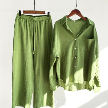 Tactile Cotton Linen Relaxed Meditation Set
