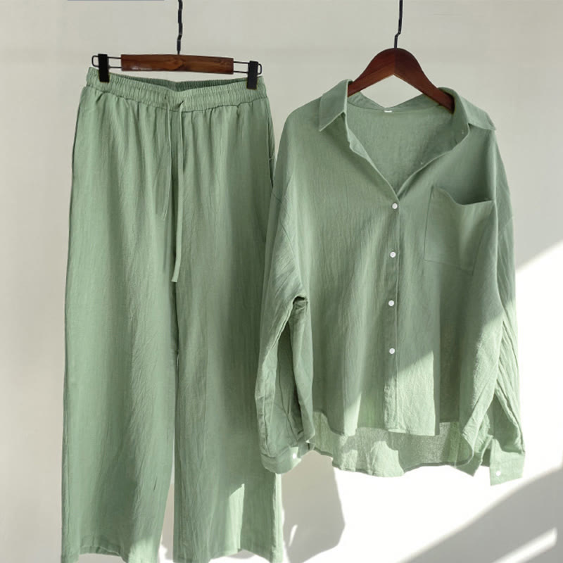 Tactile Cotton Linen Relaxed Meditation Set