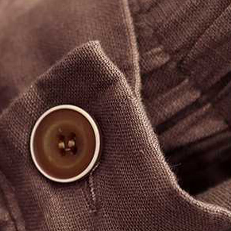 Summer Casual Solid Color Zipper Button Acrylic Fiber Frog Button Women's Shorts With Pockets