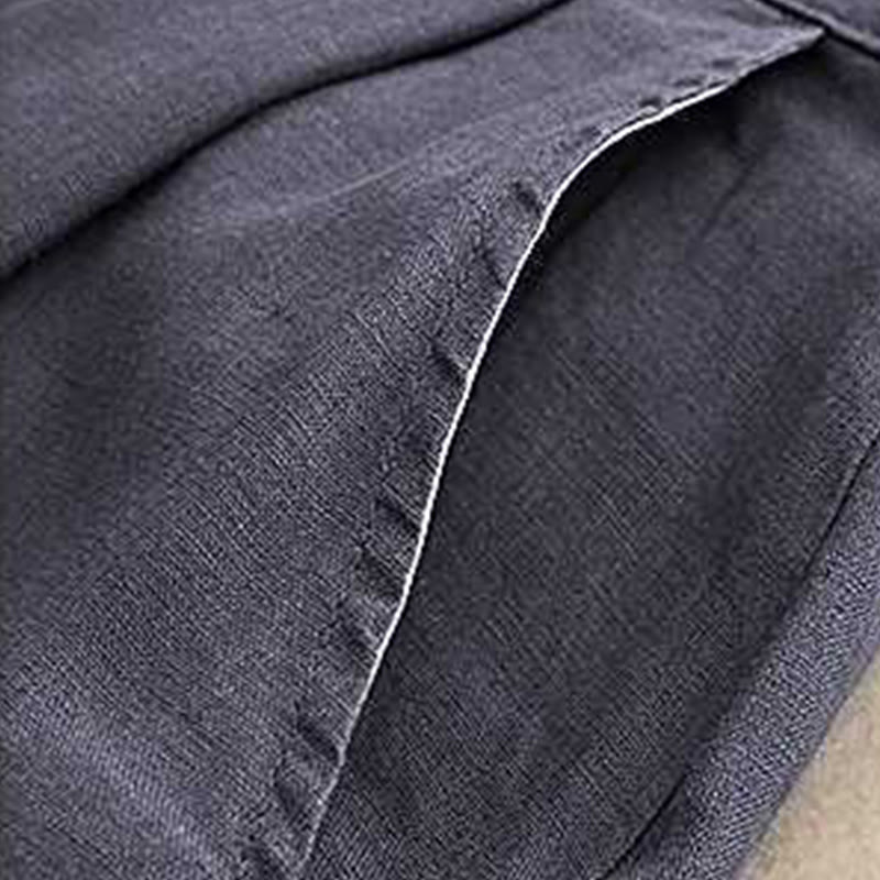 Summer Casual Solid Color Zipper Button Acrylic Fiber Frog Button Women's Shorts With Pockets