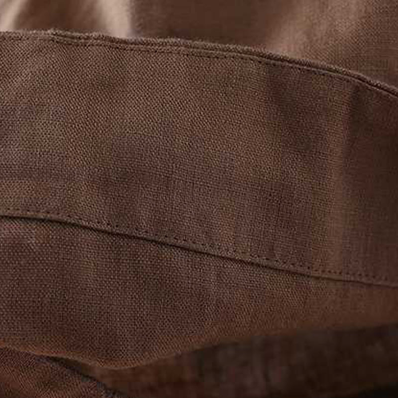 Summer Casual Solid Color Frog Button Zipper Button Acrylic Fiber Women's Shorts With Pockets