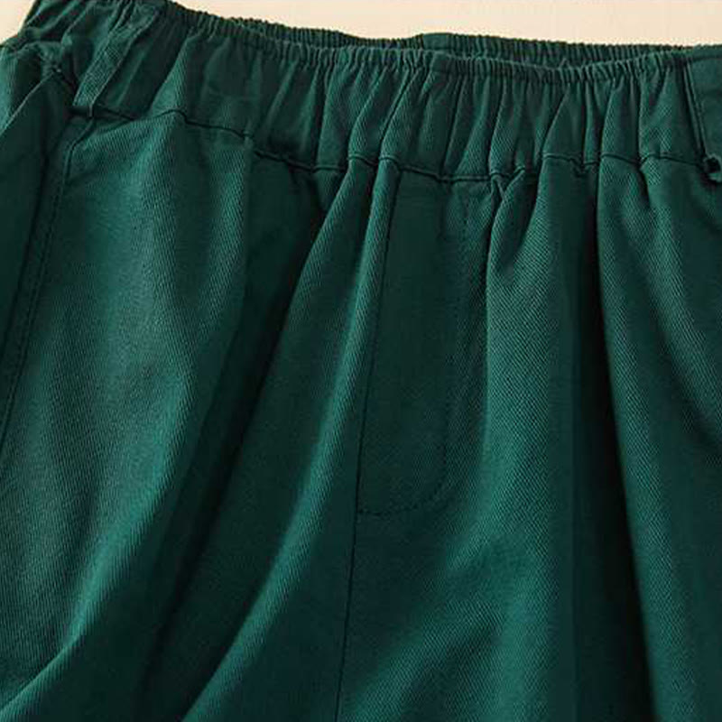 Breathable Cotton Wide-Leg Mindful Movement Shorts