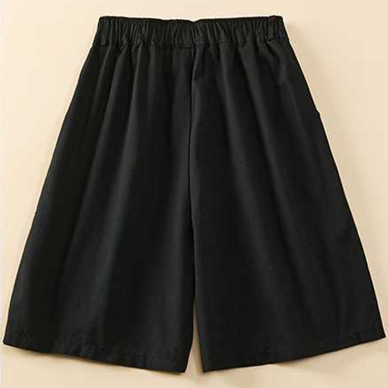 Breathable Cotton Wide-Leg Mindful Movement Shorts