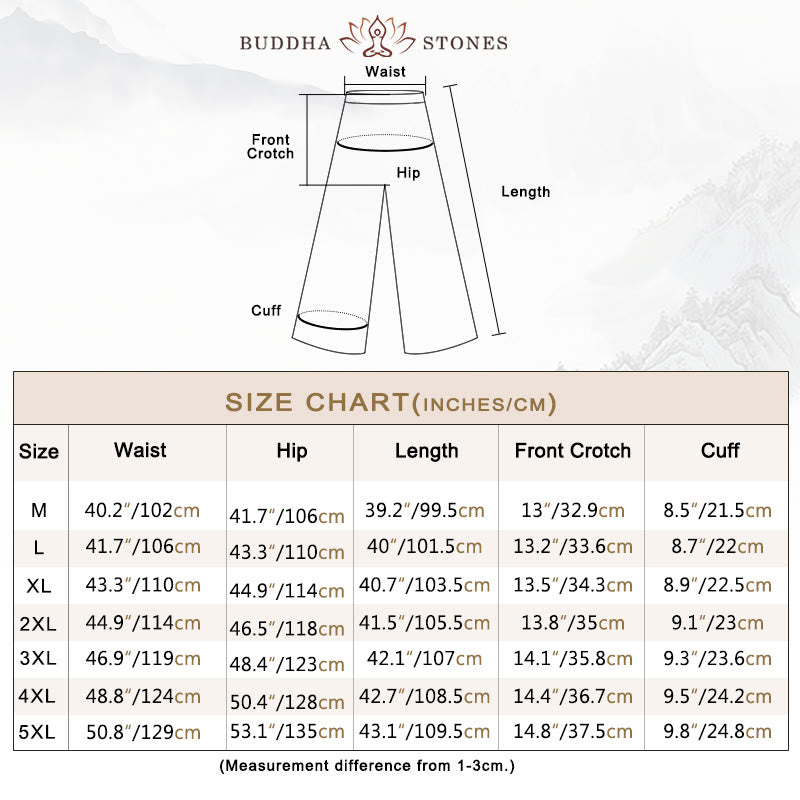 2Pcs Tang Suit Traditional Frog-Button Uniform Long Sleeve Shirt Pants Men's Set