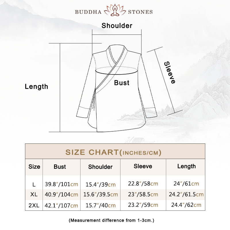 Fall Solid Color Hanfu Long Sleeve Lace Up Women's Shirt