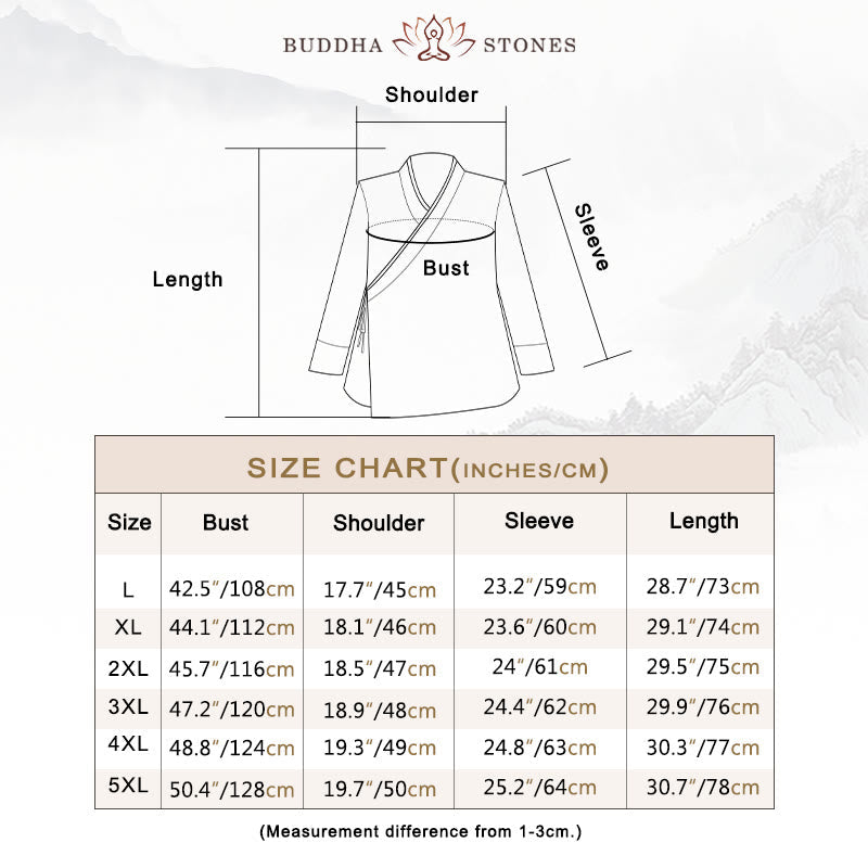 Solid Color Half Frog-button Tang Suit Cotton Linen Men's Jacket Shirt
