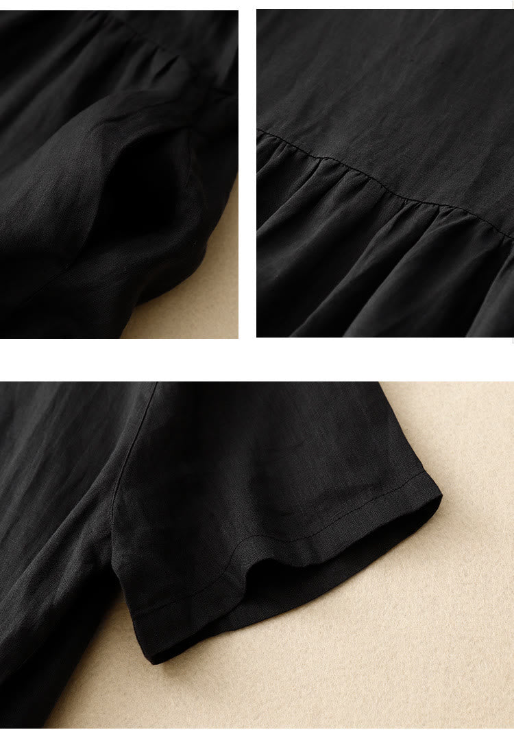 Weightless Relaxed Tie-Strap Daily Flow Midi Dress