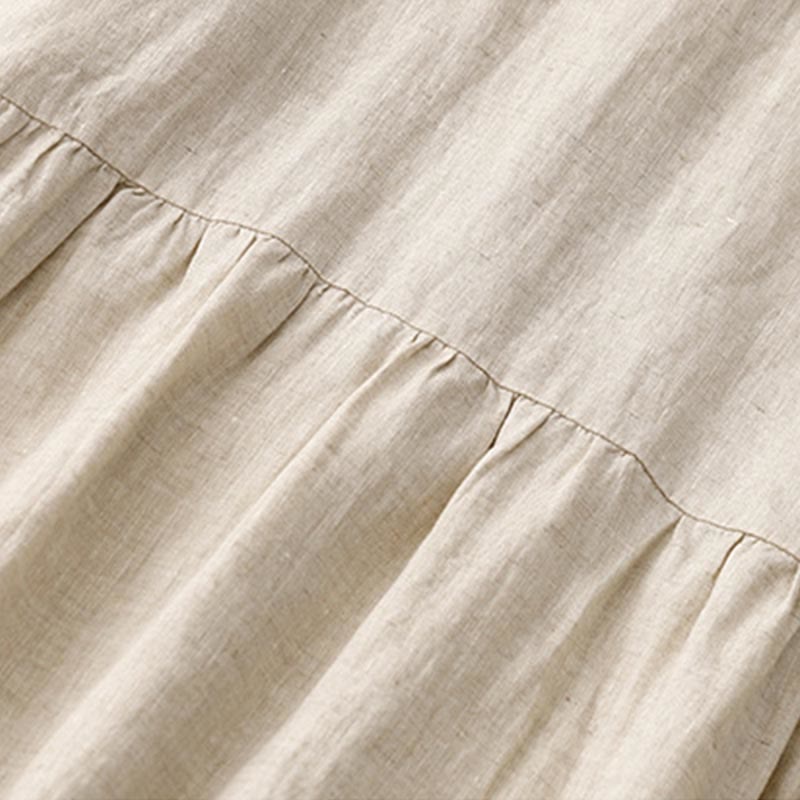 Weightless Relaxed Tie-Strap Daily Flow Midi Dress
