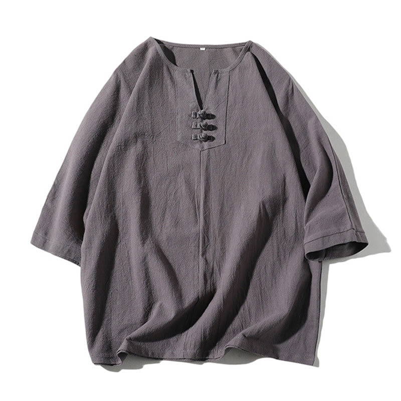Cotton Linen Wide-Leg Mindful Meditation Set