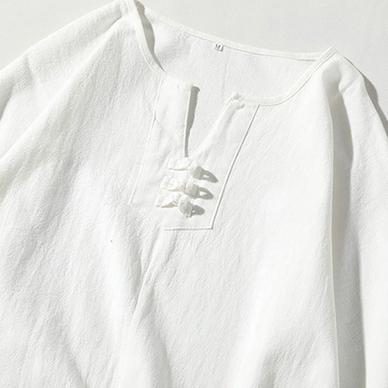 Cotton Linen Wide-Leg Mindful Meditation Set
