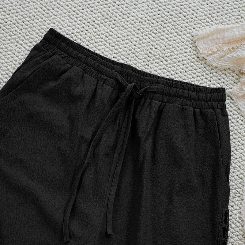 Breathable Cotton Linen Tapered Mindful Movement Pants