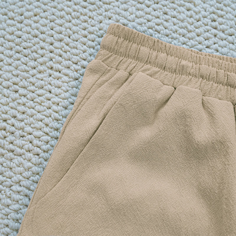 Breathable Cotton Linen Tapered Mindful Movement Pants