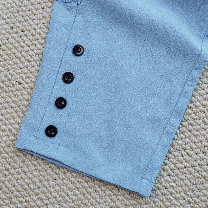 Breathable Cotton Linen Tapered Mindful Movement Pants