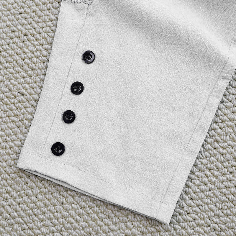 Breathable Cotton Linen Tapered Mindful Movement Pants