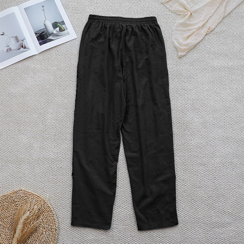 Breathable Cotton Linen Tapered Mindful Movement Pants