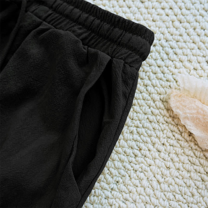 Breathable Cotton Linen Tapered Meditation Pants