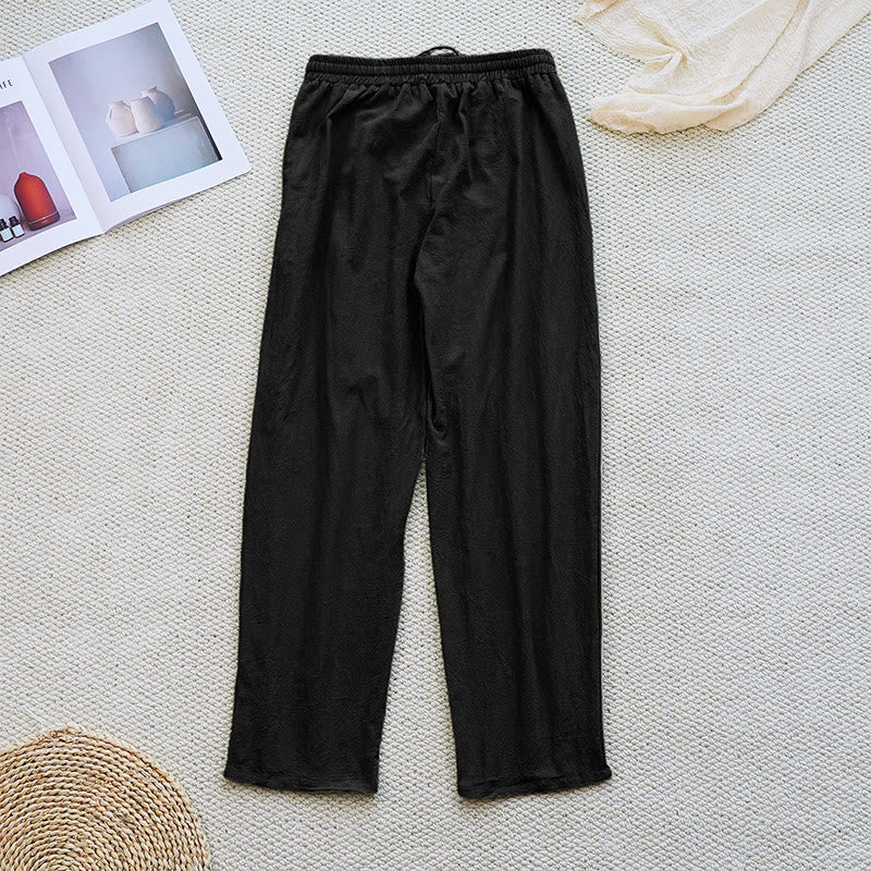 Breathable Cotton Linen Tapered Meditation Pants