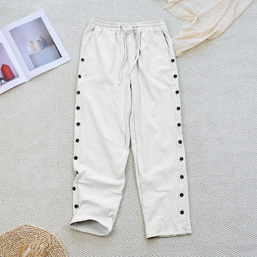 Breathable Cotton Linen Tapered Meditation Pants