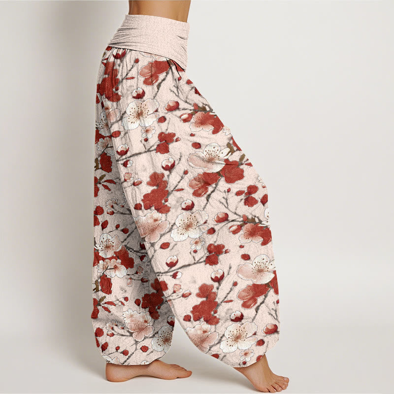 Cotton Botanical Print Relaxed Meditation Harem Pants