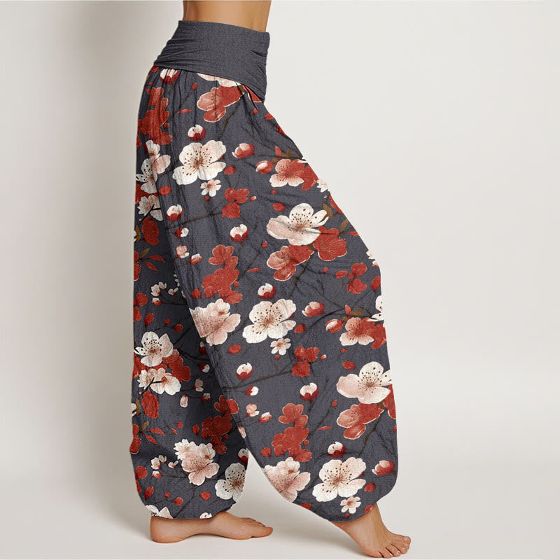 Cotton Botanical Print Relaxed Meditation Harem Pants