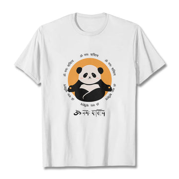 Panda Sanskrit Namah Shivaya Tee T-shirt
