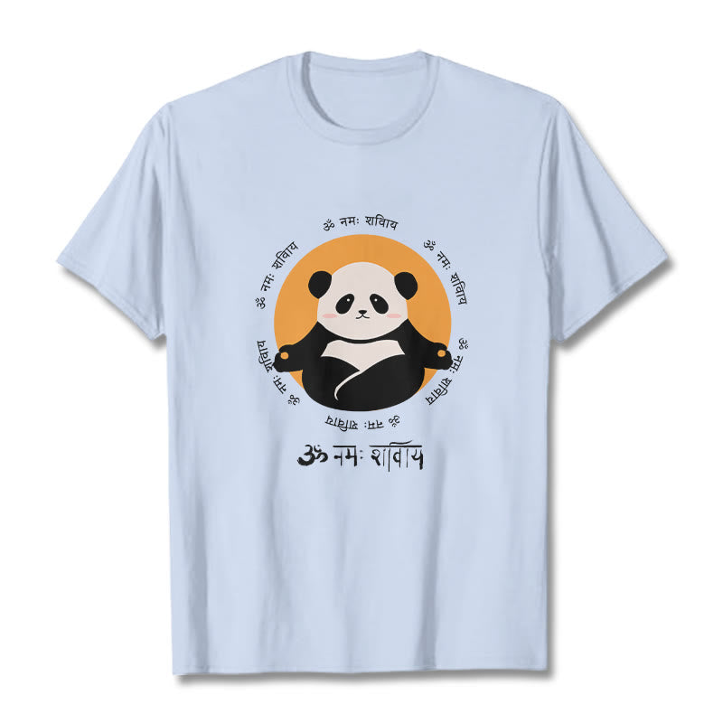 Panda Sanskrit Namah Shivaya Tee T-shirt
