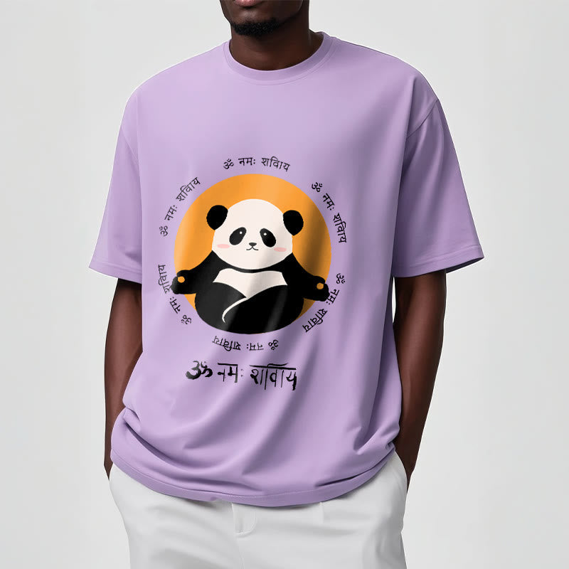 Panda Sanskrit Namah Shivaya Tee T-shirt