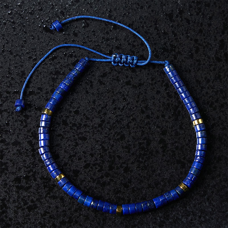 Natural Lazurite Spacer Bead Positive Balance Bracelet