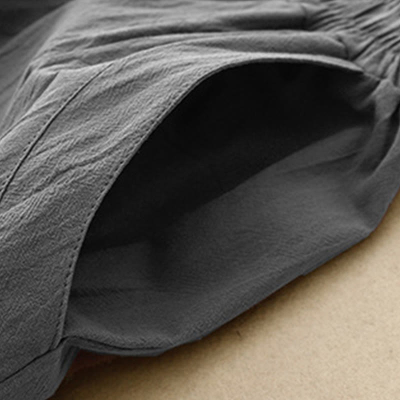 Breathable Cotton Linen Tapered Mindful Movement Pants
