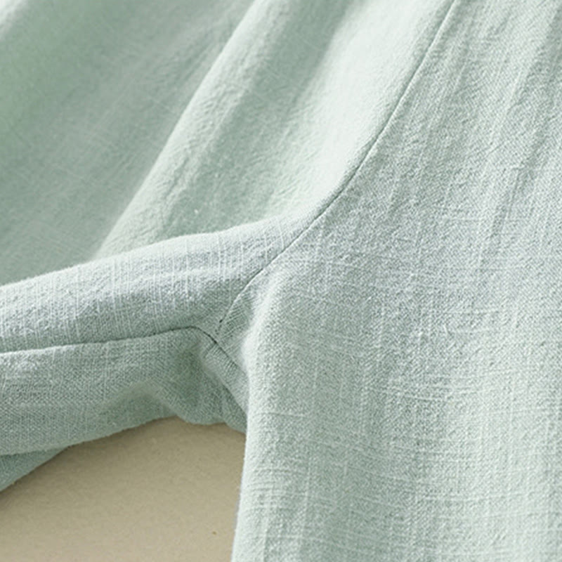 Breathable Cotton Linen Tapered Mindful Movement Pants