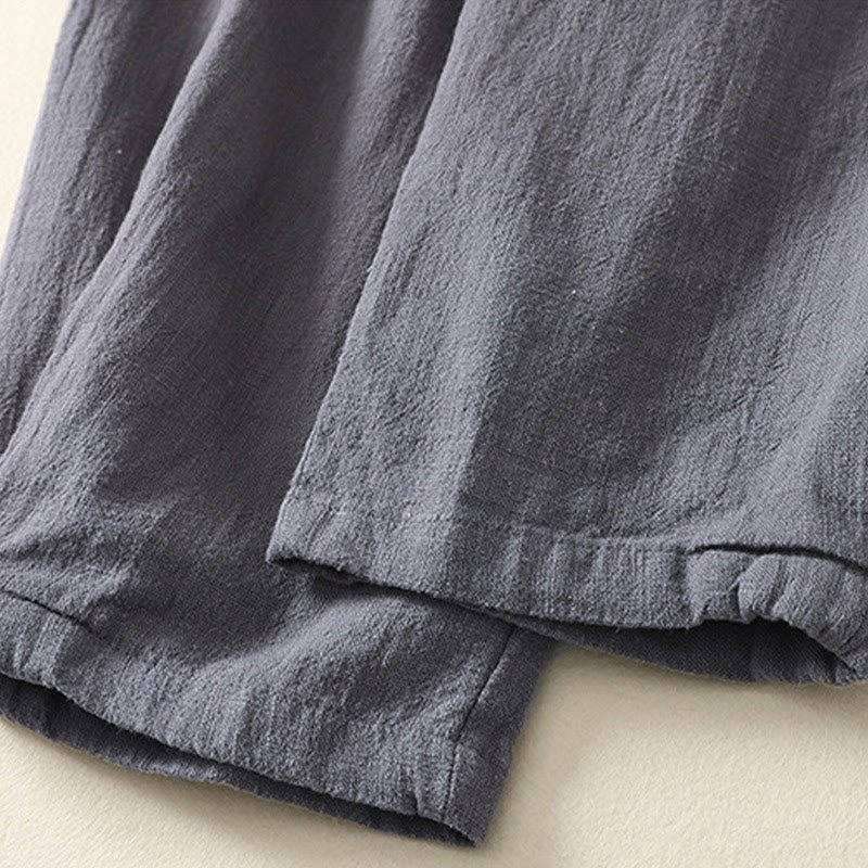 Breathable Cotton Linen Tapered Mindful Movement Pants