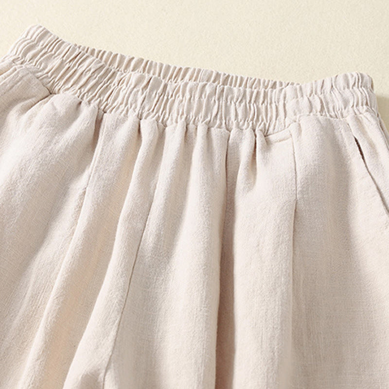 Breathable Cotton Linen Tapered Mindful Movement Pants